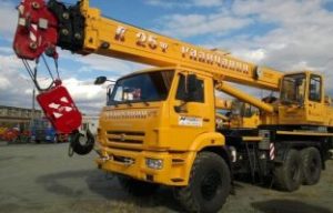 Аренда автокрана Галичанин — 25 тонн по цене от 765 руб./час
