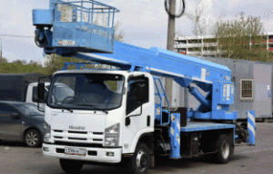 Аренда автовышки Isuzu 22 метра по цене от 850 руб./час