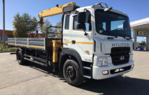 Аренда машины с манипулятором на базе Hyundai HD-170 по цене от 850 руб./час