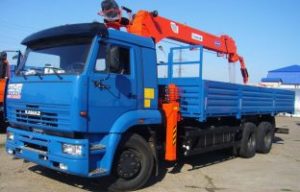 Аренда машины с манипулятором на базе КАМАЗ-65117 по цене от 850 руб./час