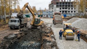 Замена грунта под фундамент