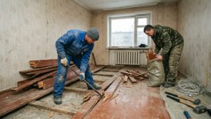 демонтаж деревянных полов
