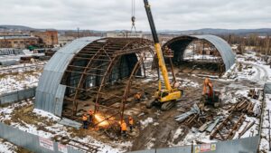 демонтаж каркасных ангаров