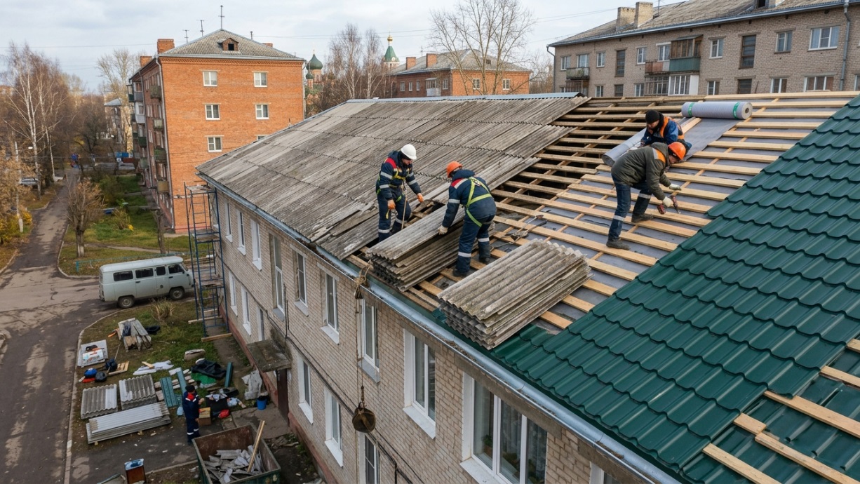 демонтаж кровли и крыш