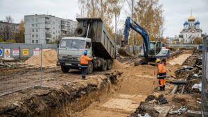 обратная засыпка песком